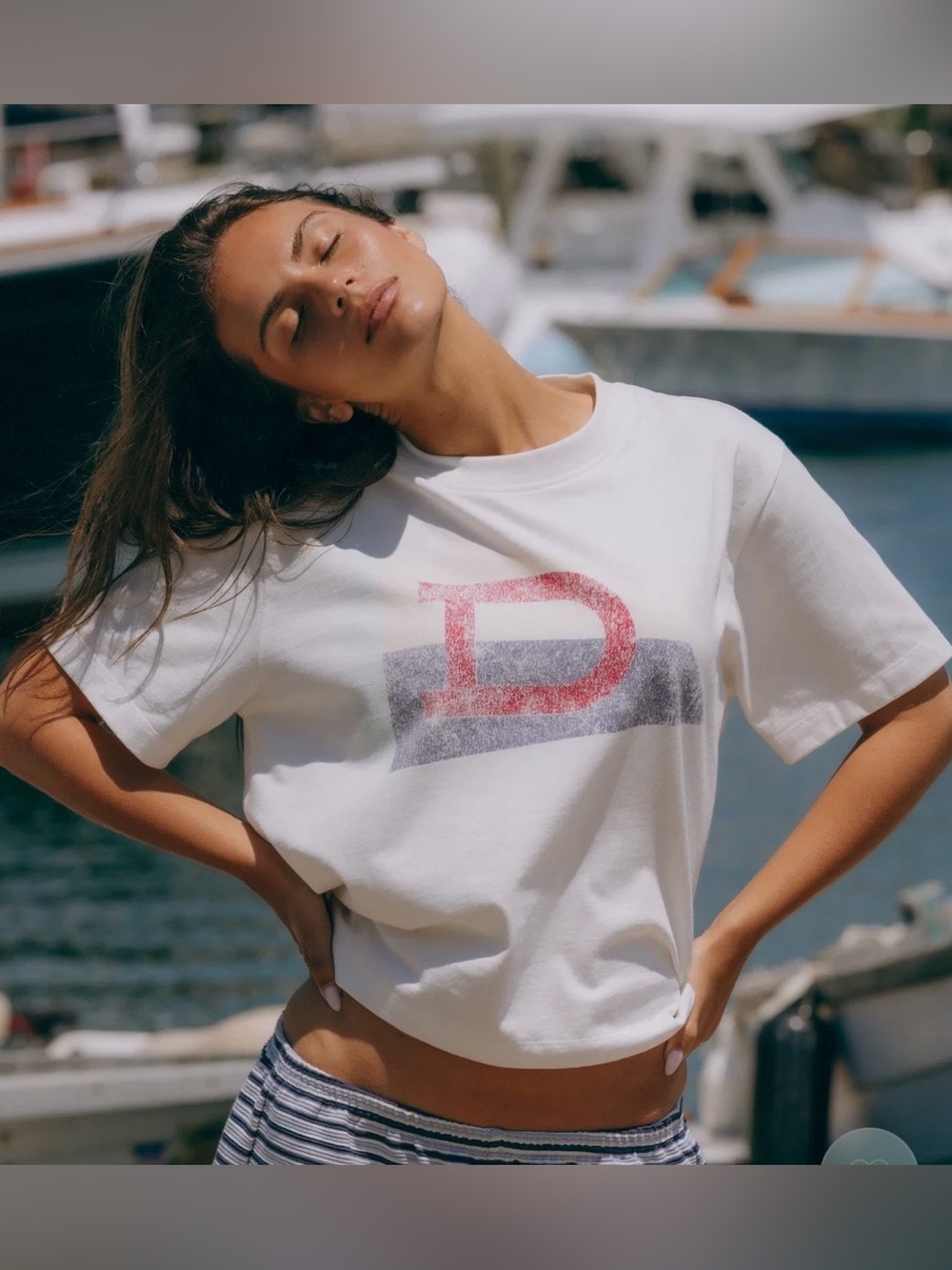 Daily Drills M/L Out East Vintage Tee -White. 💙⚡️